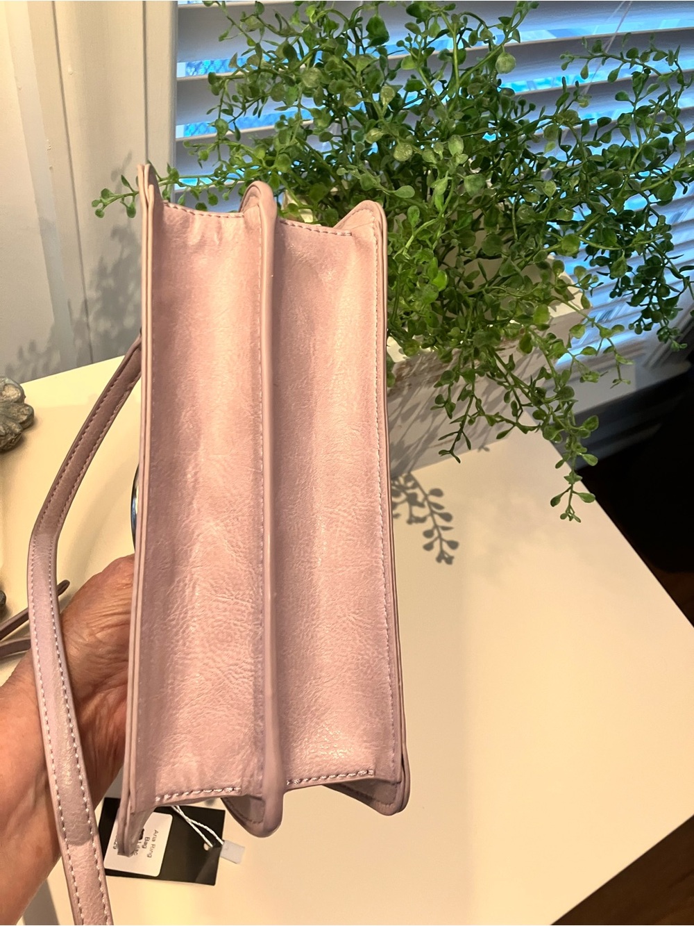 Joy Susan Lilac Crossbody Bag with Metal Ring - Picture 4 of 7